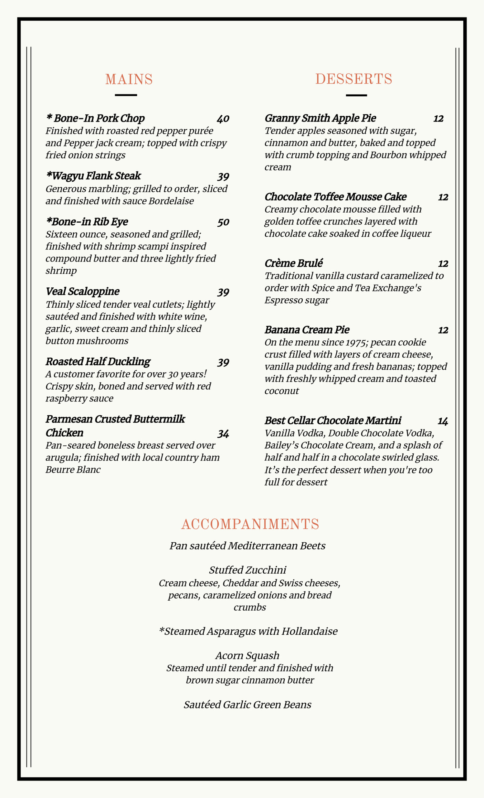 Best Cellar Restaurant The Inn at Ragged Gardens